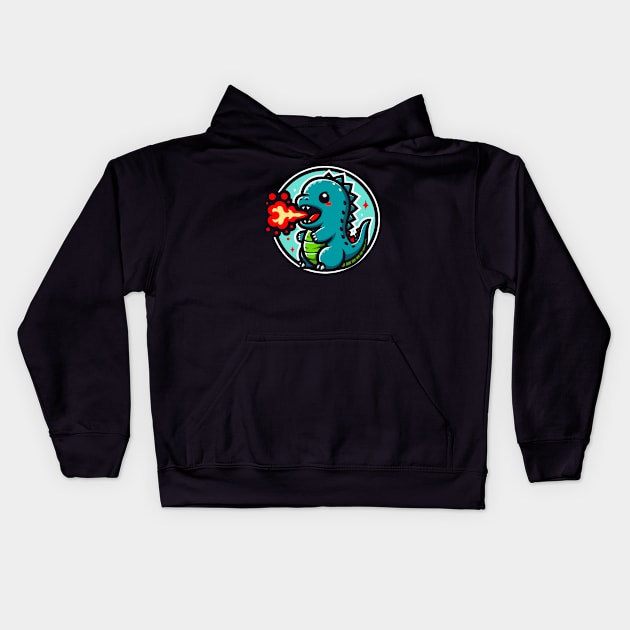 Godzilla Kids Hoodie by Rizstor